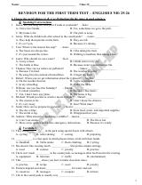 Đề cương ôn tập Học kì 1 Tiếng Anh 8 năm 2025–2026 trường THCS Lê Anh Xuân (TP Hồ Chí Minh)